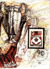 cartolina postcard calcio