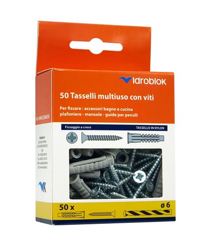 Confezione 50x vite tassello - 50x, e