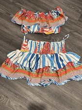 Top e gonna stampati Antica Sartoria by Giacomo Positano taglia unica tutto elastico