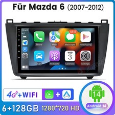 Per Mazda 6 GH GG 2007-2012 9" 6+128G Autoradio GPS con impianto audio BOSE SWC DAB