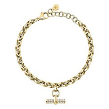 Bracciale MORELLATO donna Abbraccio acciaio dorato / cristalli