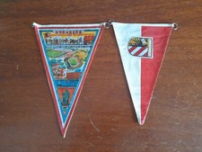 Lotto stock 2 bandierine Moto Vespa Lambretta NURNBERG Austria - anni 60 