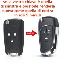 guscio chiave telecomando 2/3 tasti opel d astra h zafira meriva mokka insignia