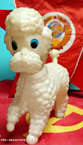 Vintage russo giocattolo cane - vintage,