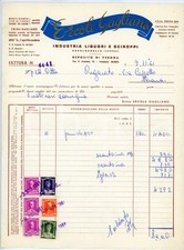 1961 CAVALCASELLE Industria liquori e sciroppi Ercole GAGLIANO Fattura