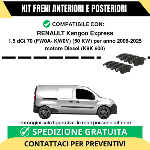 Pastiglie freno ant post - freno, +