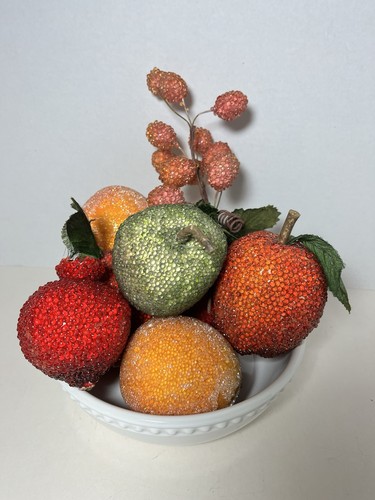 Lotto uva finta frutta perline