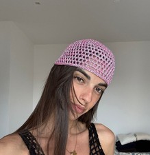 Crochet Mesh Skull Cap Mesh