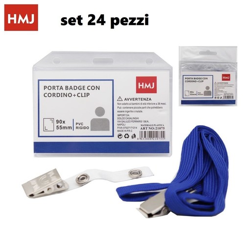 Set pezzi portabadge - 24,