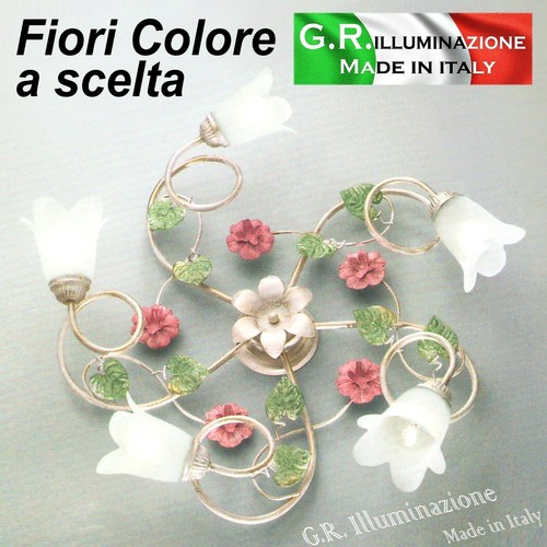Plafoniera ferro battuto - battuto, 5