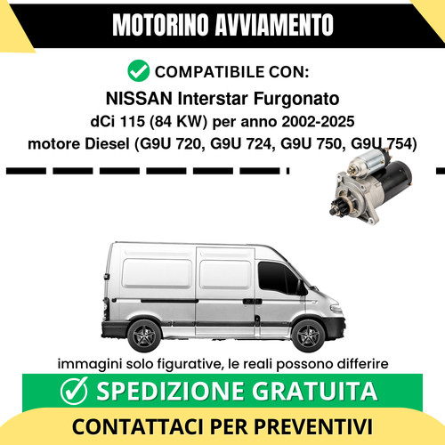 Motorino avviamento nissan - avviamento,