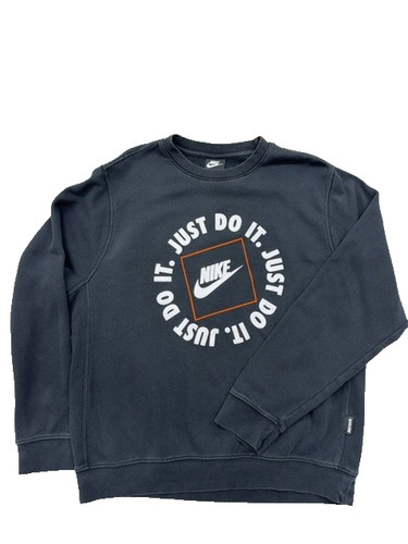 Felpa girocollo grigia - nike, da