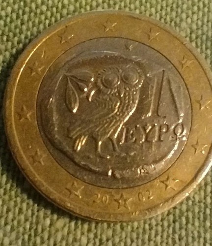 Moneta euro rara grecia - da,