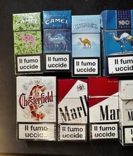 Marlboro Camel Pall Mall Pacchetti Sigarette Vintage Vuoti In Metallo E Limited