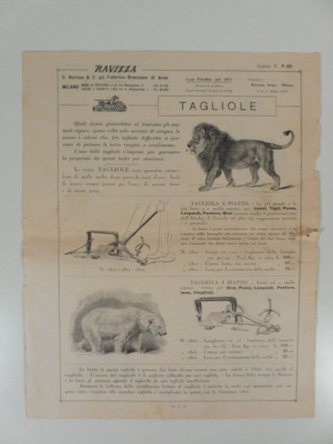 Ravizza c tagliole - c., &
