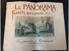 Rivista epoca 1896 Le Panorama Paris qui s'amuse n.3 La Journée de la Parisienne