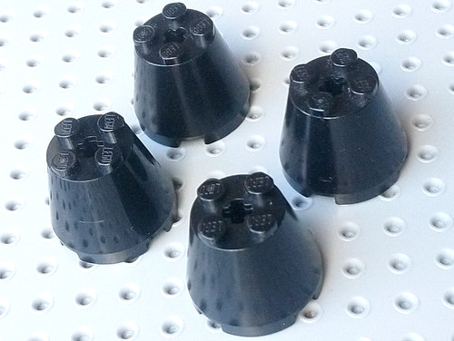 Lego cono 3x3x2 con foro - lego, per