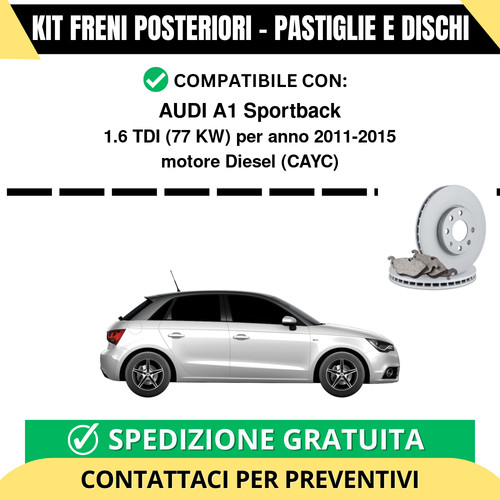 Kit freni posteriori - kit, audi