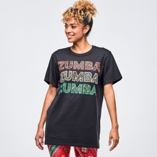 Zumba Holiday Unisex Crew Neck Tee ~ Christmas - Black ~ XS/S  M/L  XL/XXL ~New!