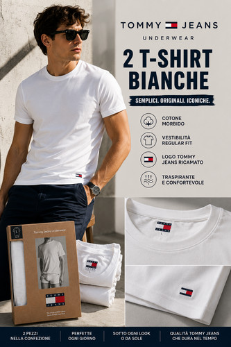 Tommy jeans shirt uomo - jeans,