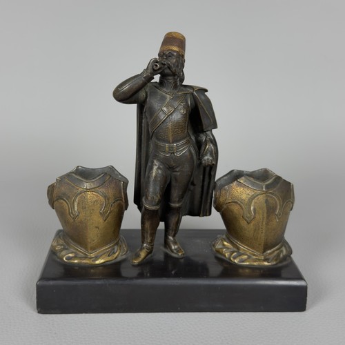 Antica scultura zuavo militare - scultura,