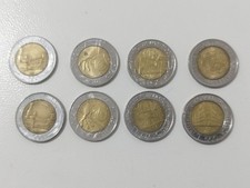 Lotto 8 monete lire 500 Italia