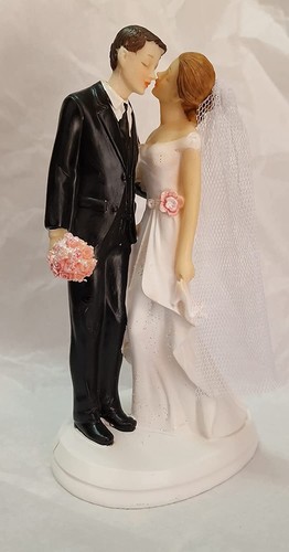 Cake topper sposi resina - in,