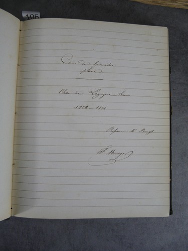 Manuscrit géométrie plane - manuscrit,
