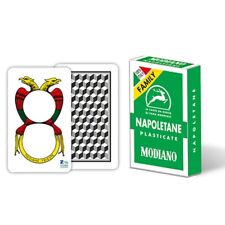 CARTE DA GIOCO NAPOLETANE MODIANO VERDE PLASTIFICATE LINEA FAMILY