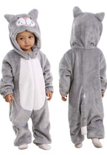 Doladola Bambino Inverno Pagliaccetto Cappuccio Flanella Tutina bambini 12-18m