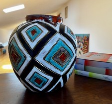 Emilia Palomba Grande Vaso ceramica Sarda a lustro Design Moderno Sardegna 900