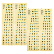  4 Pcs Decalcomanie Adesivi