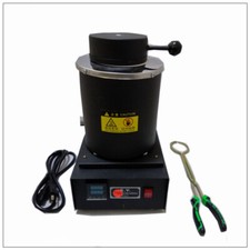 Forno Elettrico per Fusione Oro Fonderia Gioielli Fusione Forno con Crogiolo