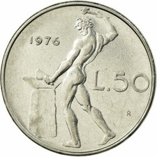 50 LIRE 1976 - VULCANO - 1°