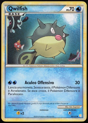 Pokemon tcg qwilfish 123 - qwilfish, 50/123