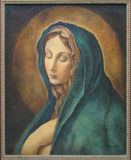 † 20th Signed Oil on Canvas