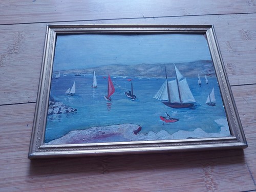 Tableau peinture huile - peinture, sur