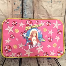Valigia vintage 1994 Mattel Barbie Baywatch rosa bambola da collezione RARA