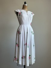 Abito vintage anni ricamato - abito, 40