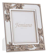 CORNICE PORTAFOTO IN ARGENTO FOTO LEGNO LASERATO E 1029 13x18