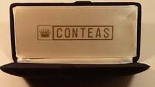 CONTEAS-SCATOLA PER OROLOGIO-VINTAGE-RARE WATCH BOX-CASE-CAJA-FONDO DI MAGAZ-4+