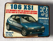 plaque métal vintage Peugeot 106 XSI