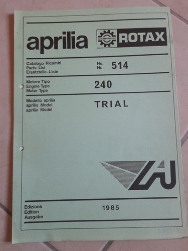 Aprilia catalogo ricambi - catalogo,