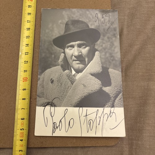 Paolo stoppa autografo teatro - stoppa,