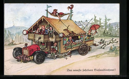 Cartolina artista hans - cartolina,