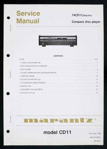 Lettore originale marantz - lettore, cd