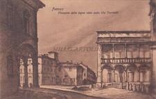 FAENZA - Piazzetta della legna vista dalla Via Torricelli