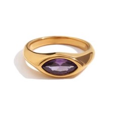 Anello ametista ZARD in placca