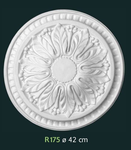 Rosone gesso bianco - rosone,