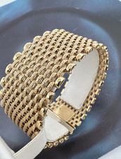 BRACCIALE Bracelet modello TAPPETO nuovo  solid GOLD vero  ORO 750 gr33,5